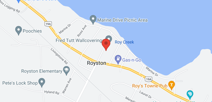 map of 3895 ROYSTON ROAD